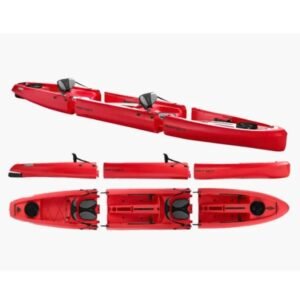 Kayak Mojito Duo sit-on-top modulable ROUGE